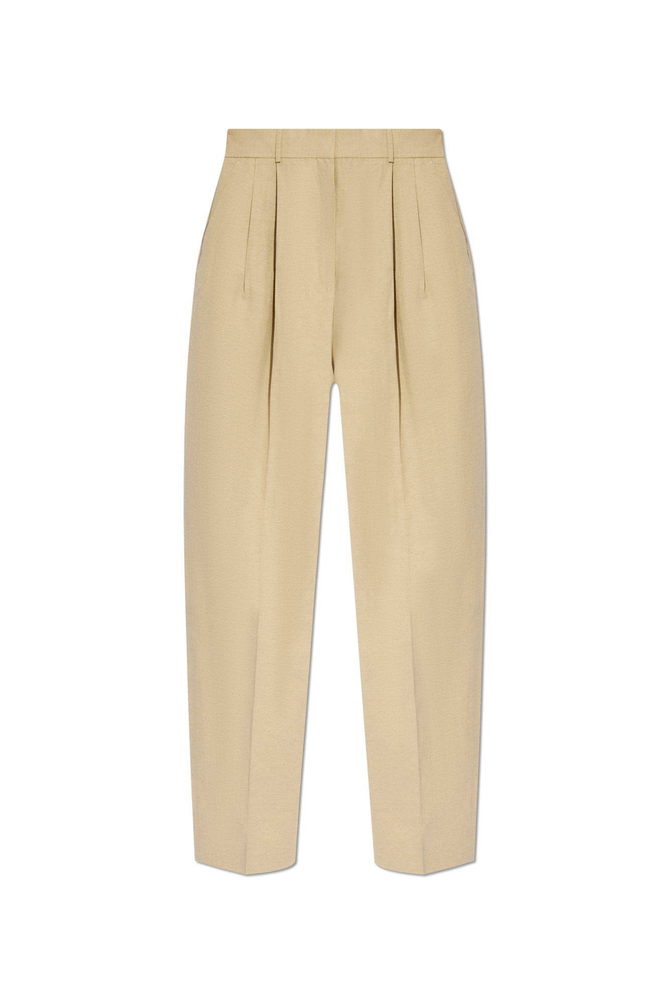 パンツ soduk randam tack trousers / beige Beige Creased Trousers TOTEME - Vitkac GB
